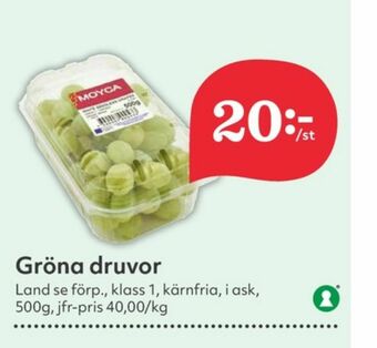 Hemköp Moyca Vindruvor erbjuda