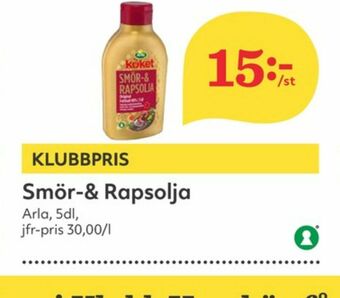 Hemköp Arla Köket Smör & Rapsolja erbjuda