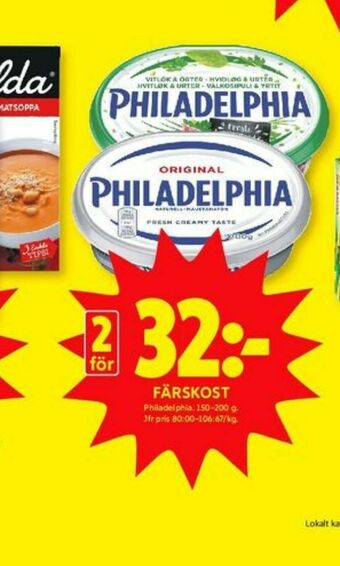 ICA Kvantum Philadelphia Färskost erbjuda