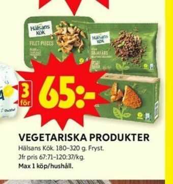 ICA Kvantum Hälsans Kök Vegetarmat erbjuda