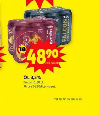 ICA Kvantum Falcon Extra Brew Öl erbjuda