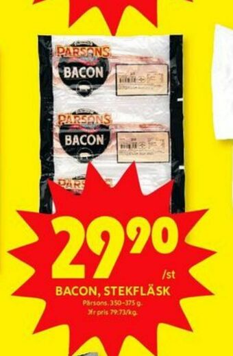 ICA Kvantum Pärsons Baconskivor erbjuda