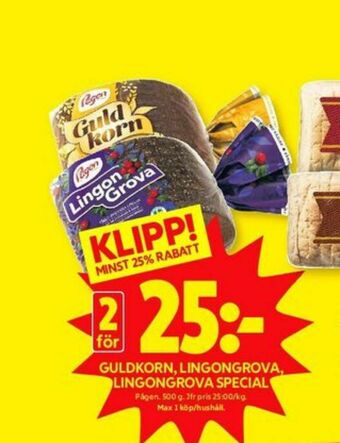 ICA Kvantum LingonGrova Rågbröd erbjuda