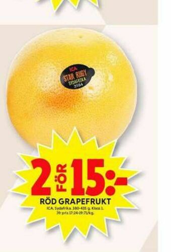 ICA Maxi ICA Grapefrukt erbjuda