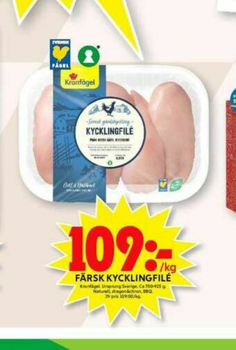 ICA Maxi Kronfågel Kycklingfilé erbjuda