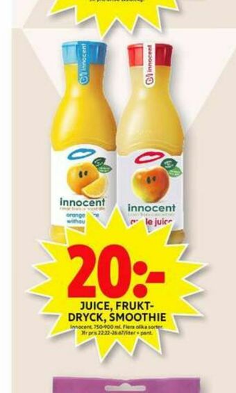 ICA Maxi Innocent Juice erbjuda