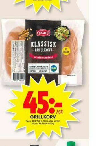 ICA Maxi Scan Grillkorv erbjuda