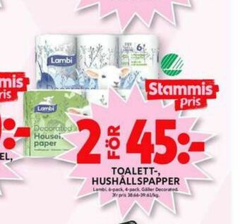 ICA Maxi Decorated Toalettpapper erbjuda