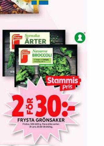 ICA Maxi Findus Grönsaker erbjuda