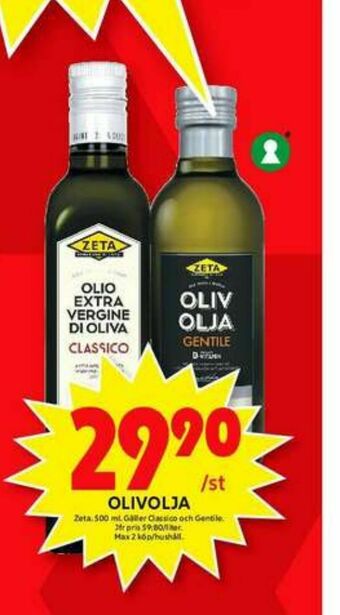 ICA Maxi Zeta Olivolja erbjuda