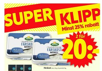 ICA Supermarket Arla Färskost erbjuda
