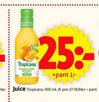 ICA Supermarket Tropicana Juice erbjuda