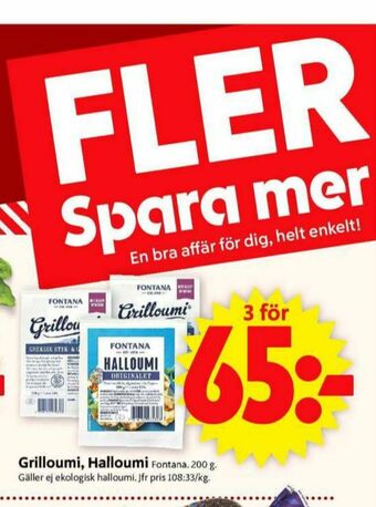 ICA Supermarket Fontana Halloumi erbjuda