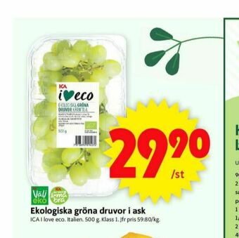 ICA Supermarket ICA I love eco Vindruvor erbjuda