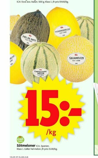 ICA Supermarket ICA Galiamelon erbjuda