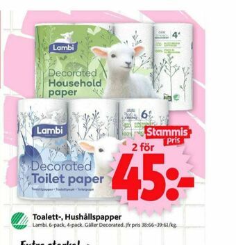 ICA Supermarket Decorated Toalettpapper erbjuda