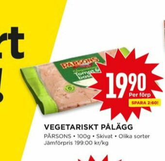 Willys Pärsons Vegetarpålägg erbjuda