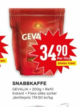 Willys Gevalia Instant kaffe erbjuda
