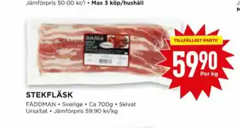Willys Fåddman Stekfläsk erbjuda