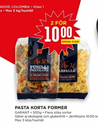 Willys Hemma Garant Pasta sorterad erbjuda