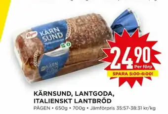 Willys Hemma Italienskt Lantbröd Bröd erbjuda