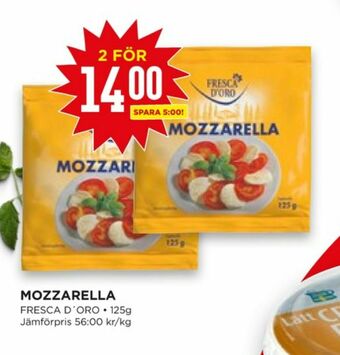 Willys Hemma Fresca d oro Mozzarella erbjuda