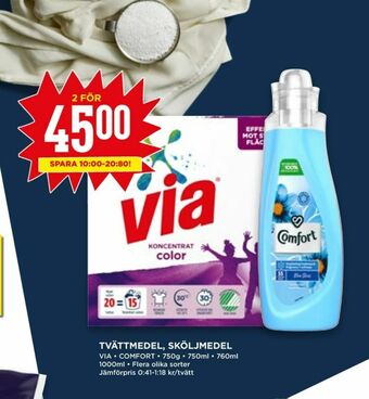 Willys Hemma Via Tvättmedel pulver erbjuda