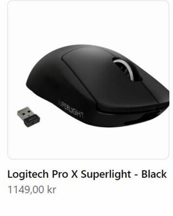 Webhallen Logitech Pro X Superlight - Black erbjuda