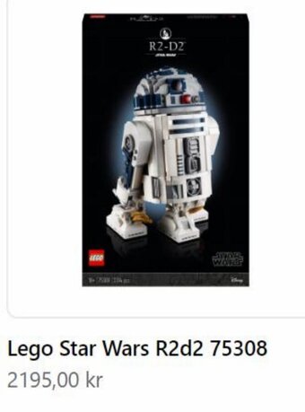 Webhallen Lego Star Wars R2d2 75308 erbjuda