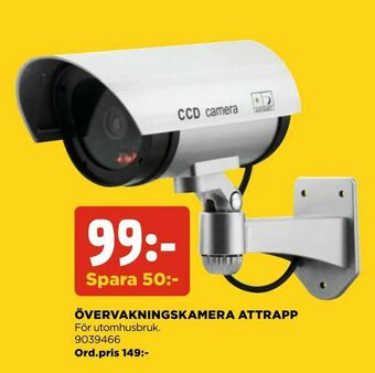 Jem&Fix Övervakningskamera attrapp erbjuda