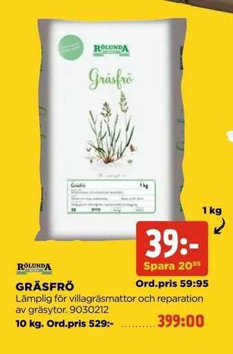 Jem&Fix Gräsfrö erbjuda