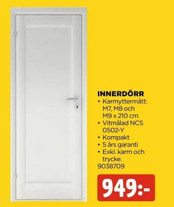 Jem&Fix Innerdörr erbjuda