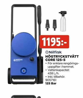 Jem&Fix Högtryckstvätt core 125-5 erbjuda