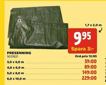 Jem&Fix Presenning erbjuda