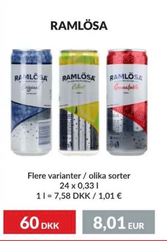 Nielsen Discount Ramlösa mineralvatten erbjuda