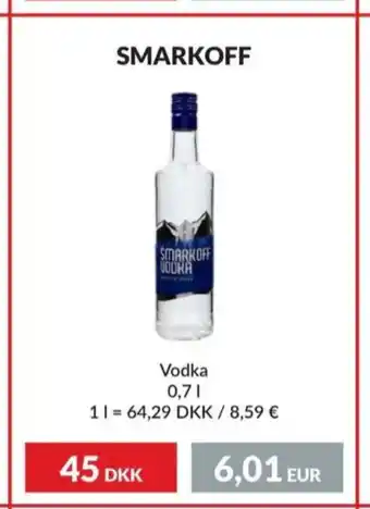 Nielsen Discount Smarkoff vodka erbjuda