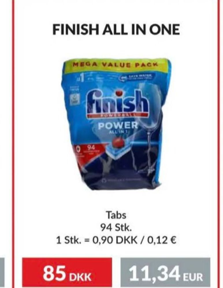 Finish diskmaskintabs erbjudande hos Nielsen Discount