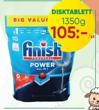 Abbe Market Finish DISKTABLETT 1350g erbjuda