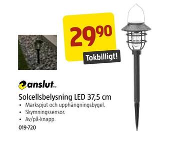 Jula Solcellsbelysning led 37,5 cm erbjuda