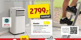 Jula Luftkonditionering 2300 w erbjuda