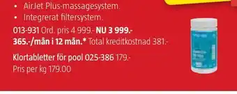 Jula Klortabletter för pool erbjuda