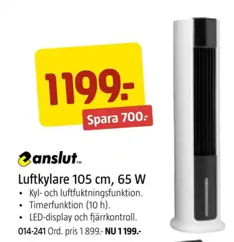 Jula Luftkylare 105 cm, 65 w erbjuda