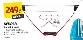 Jula Badmintonset erbjuda