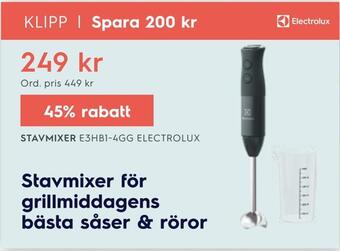 Electrolux Home Stavmixer erbjuda