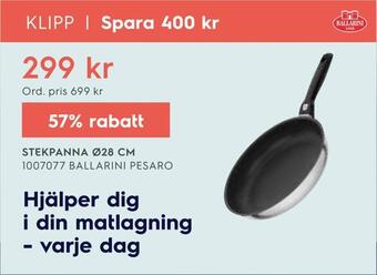 Electrolux Home Stekpanna ø28 cm erbjuda