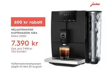 Electrolux Home Helautomatisk kaffemaskin jura erbjuda