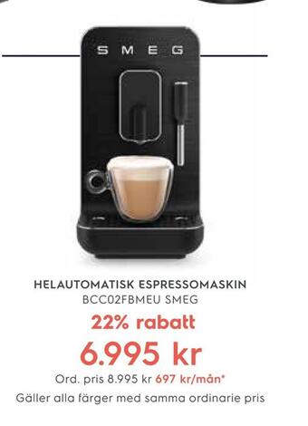 Electrolux Home Helautomatisk espressomaskin erbjuda