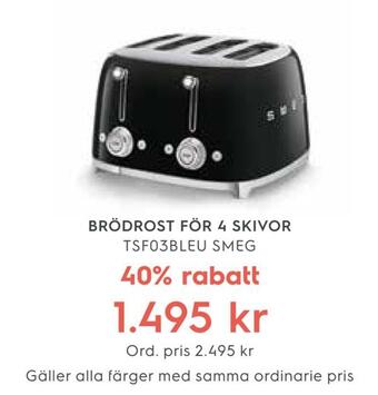 Electrolux Home Brödrost för 4 skivor erbjuda