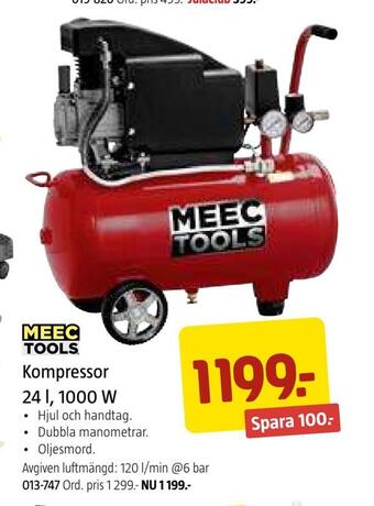 Jula Kompressor 24 l, 1000 w erbjuda