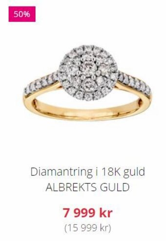 Albrekts Guld Diamantring i 18K guld ALBREKTS GULD erbjuda